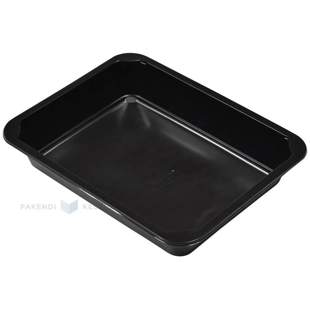 Must 1-osaline toidualus 227x178x40mm