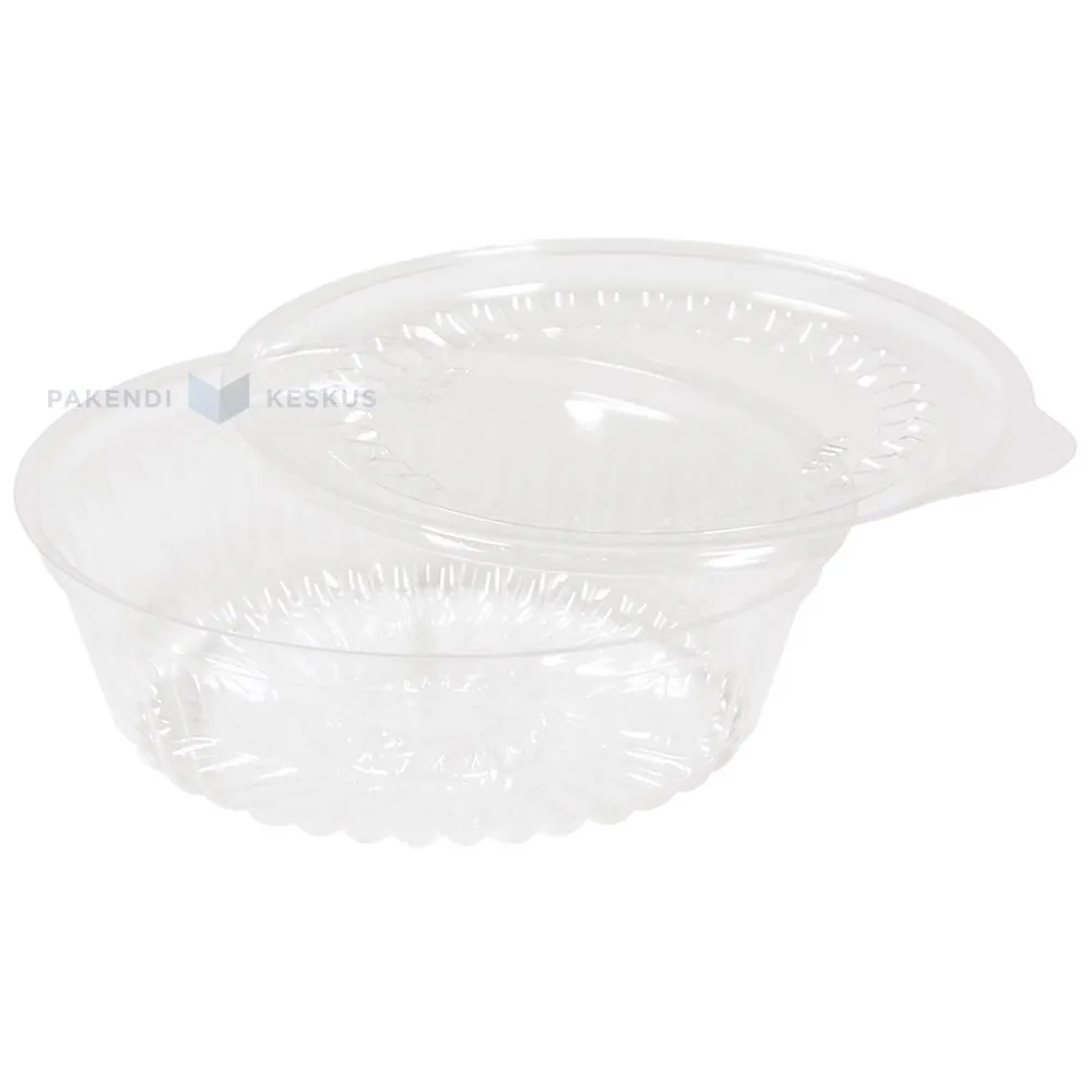 Apaļa kaste pārtikas produktiem ar vāku 350ml diam. 131mm, 50gb./iepakojumā