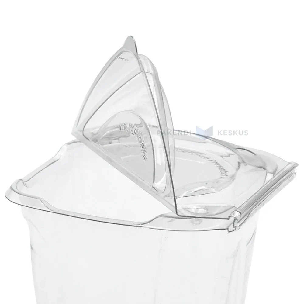 Läbipaistev marjatops ühendatud kaanega 95x95x92mm 175g