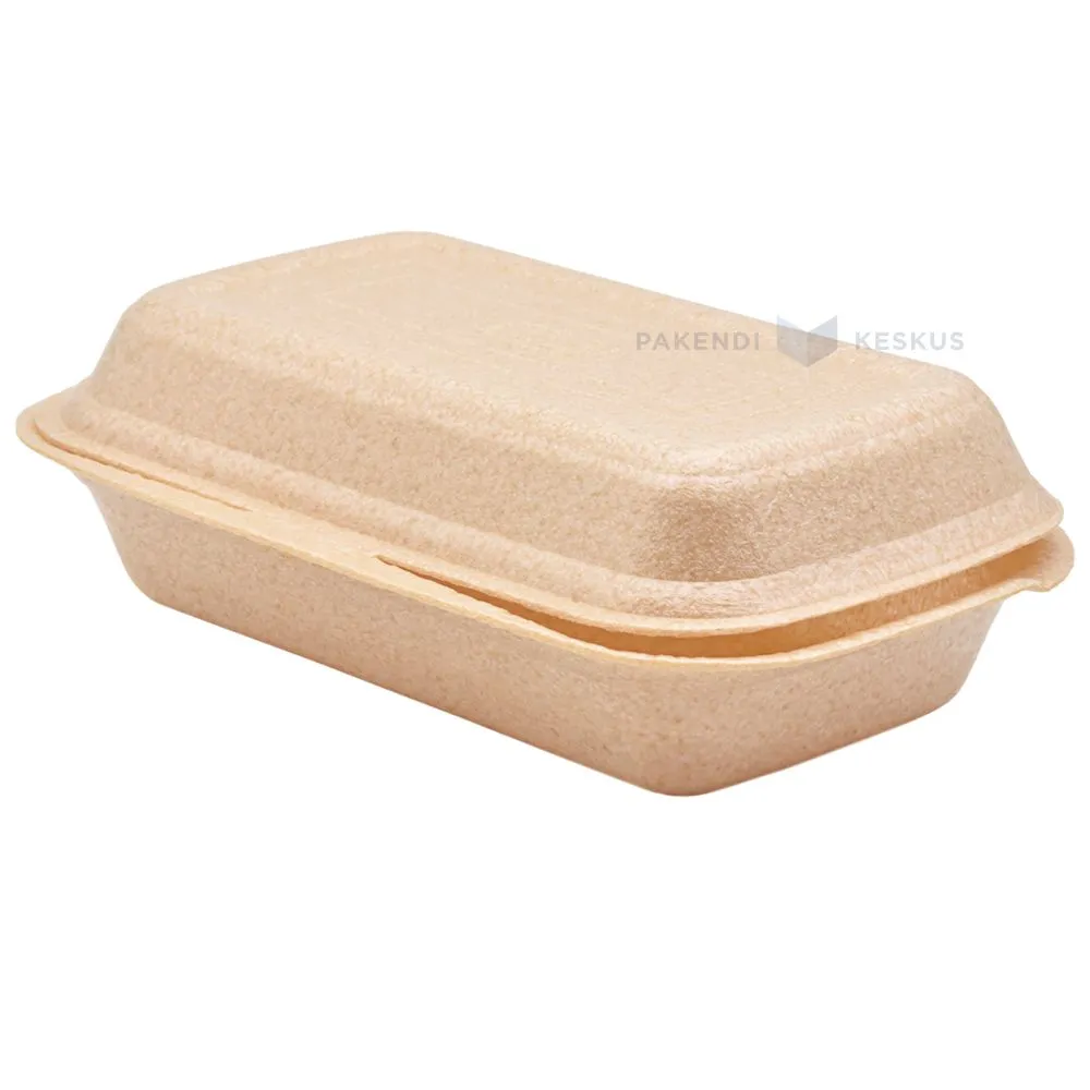 Brown 1-compartment thermo container XPP 241x154x73mm, 125pcs/pack