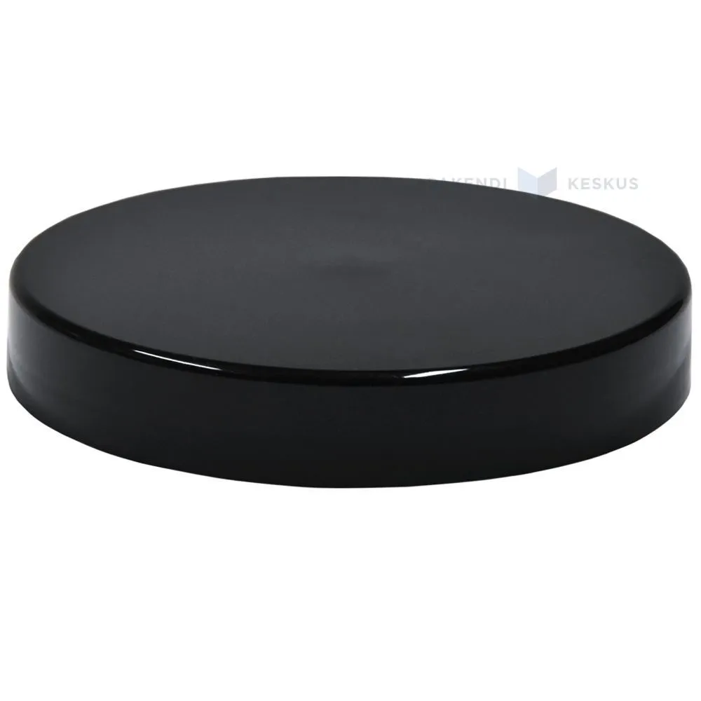 Must kaas plastikust purgile diameetriga 70mm