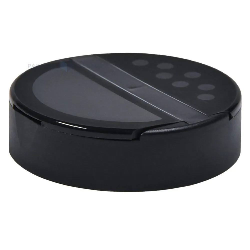 Must kaas plastikust purgile diameetriga 63mm 2-osaline press tihendiga