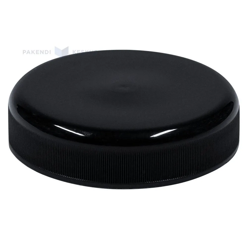 Must kaas plastikust purgile diameetriga 63mm press tihendiga