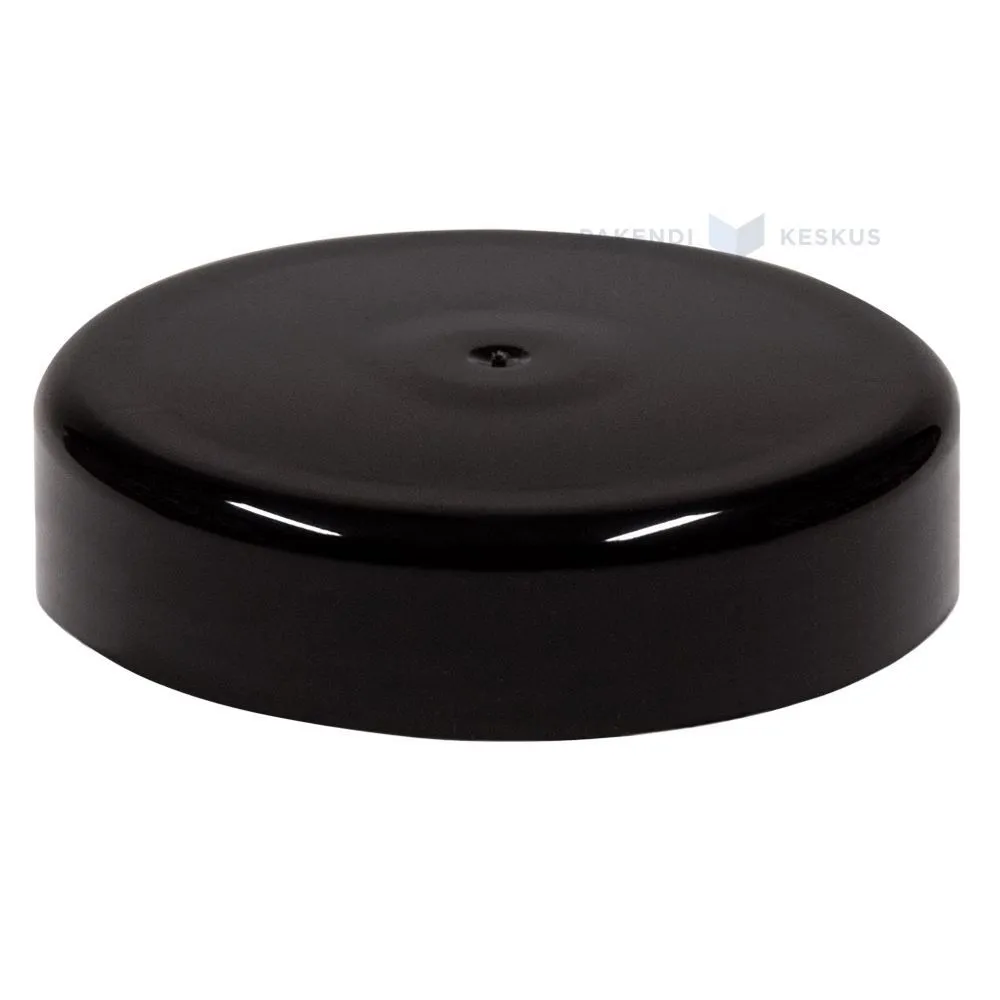 Must kaas plastikust purgile diameetriga 83mm press tihendiga