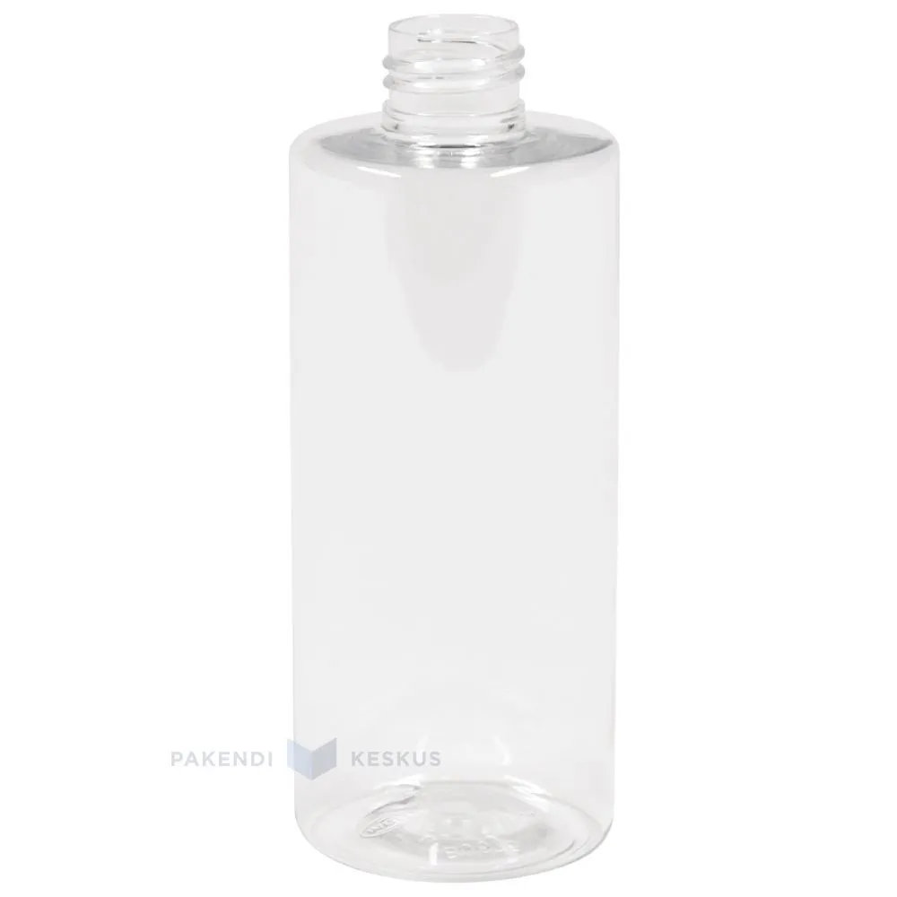 Plastikust pudel "Cylindrical" PET 250ml diameetriga 24mm