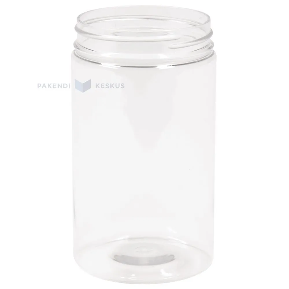 Plastikust purk "Cylindrical" PET 750ml diameetriga 83mm