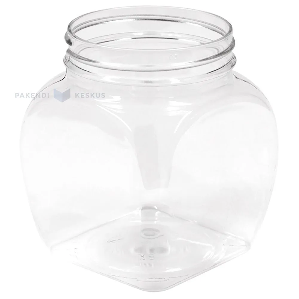 Plastikust purk "Lantern" PET 400ml diameetriga 63mm