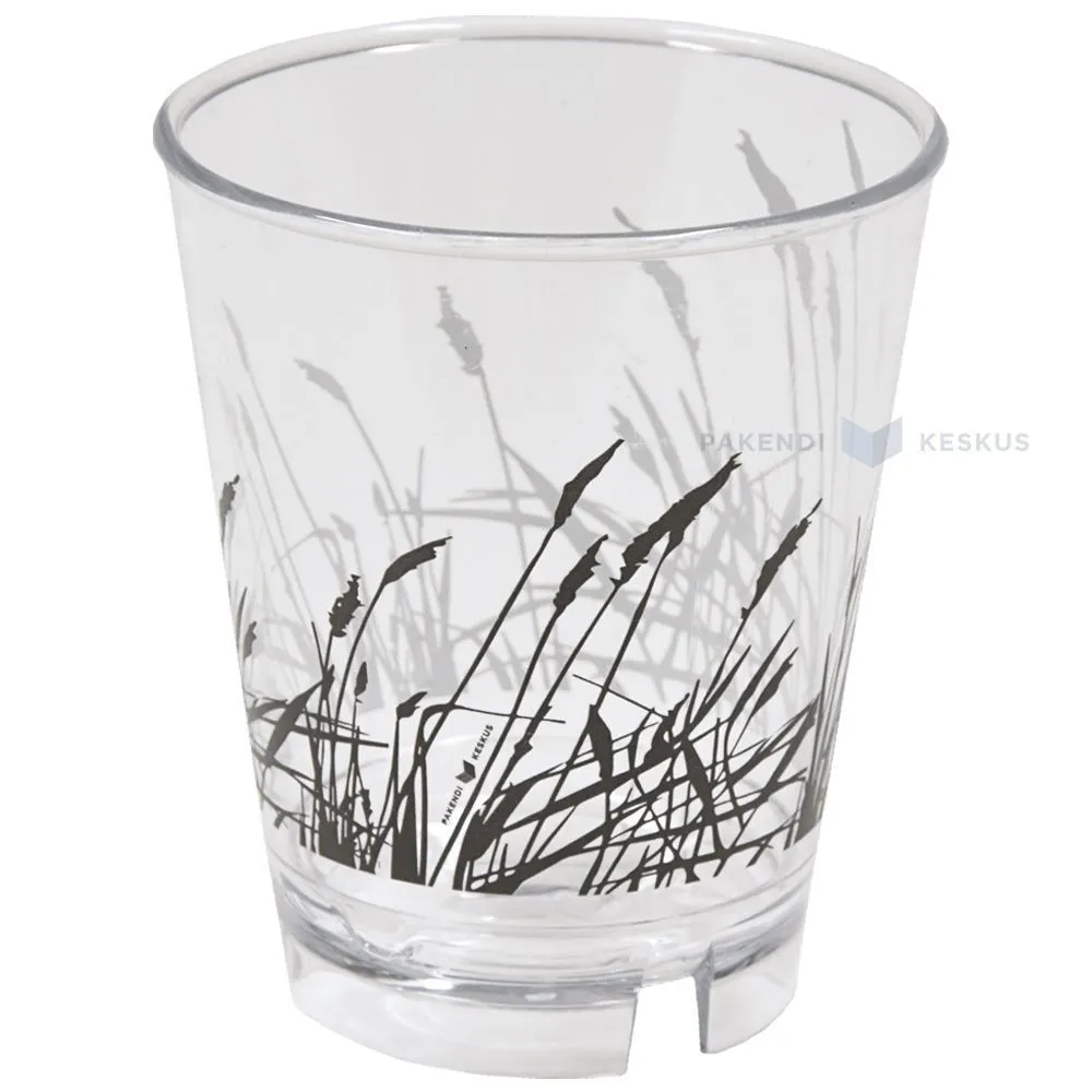 Korduvkasutatav läbipaistev joogitops ''Roostik'' 250ml diameeter 85mm