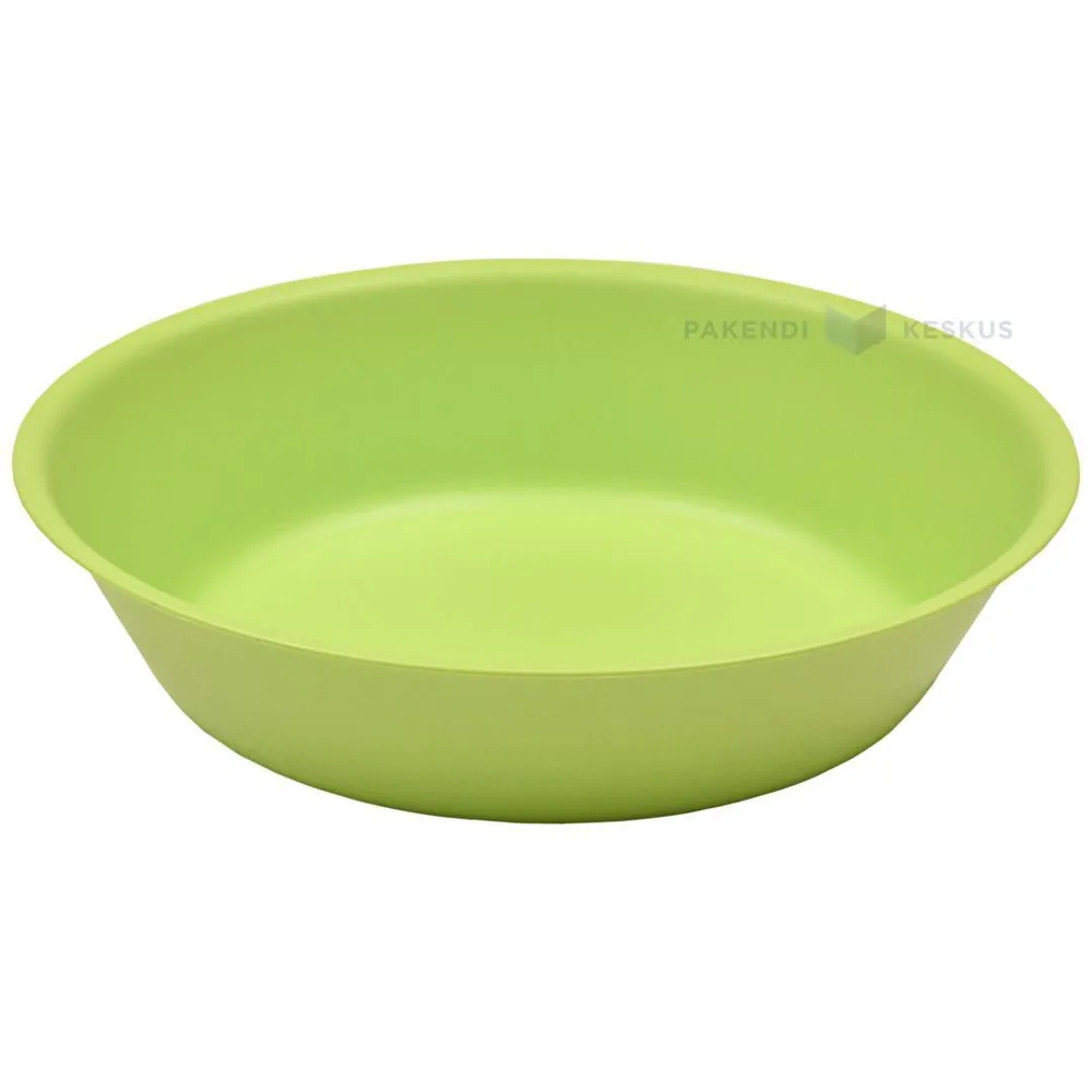 Reusable green plastic soup bowl 17,8cm PP 50x machine washable