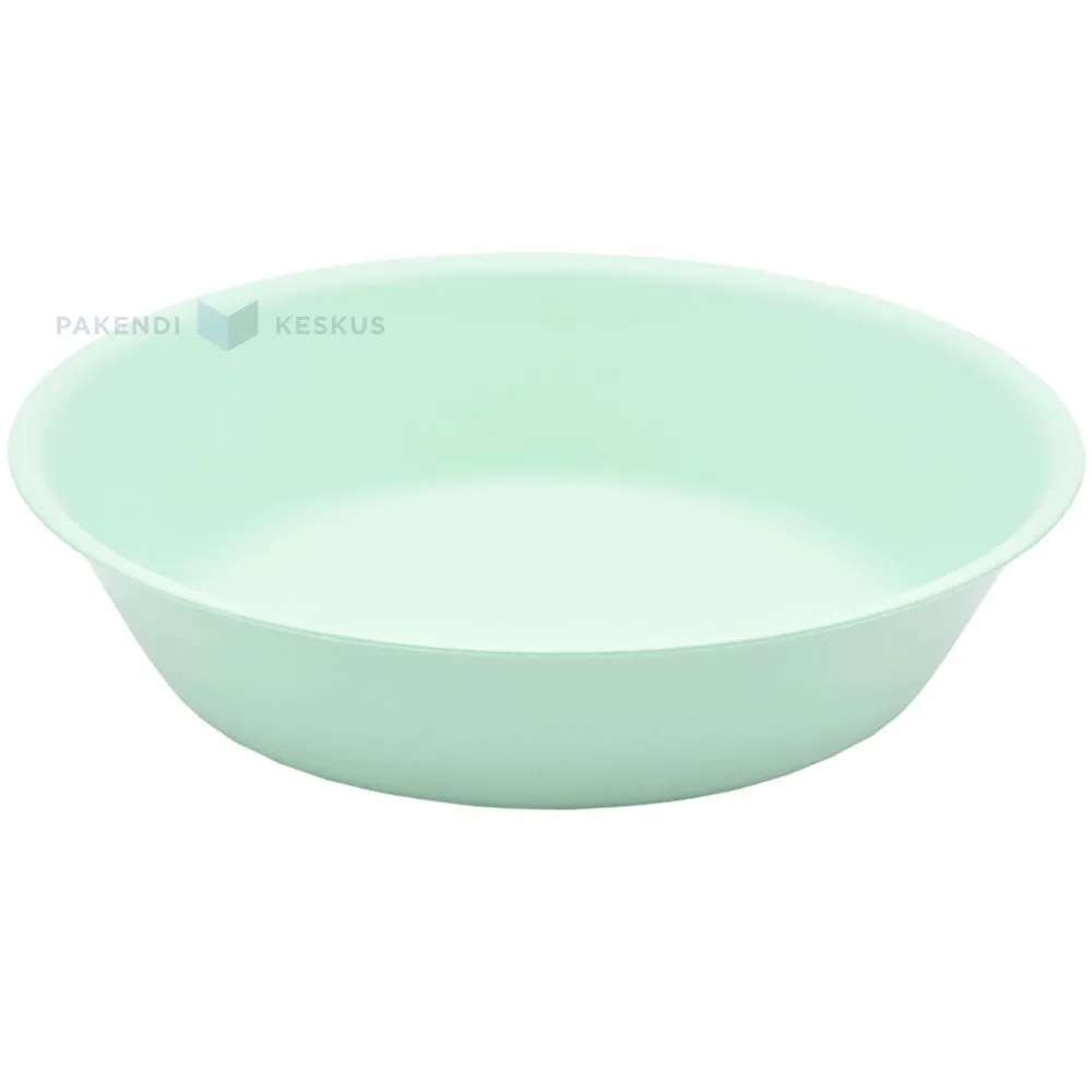 Korduvkasutatav heleroheline plastikust supikauss 17,8cm PP 125x masinpesu
