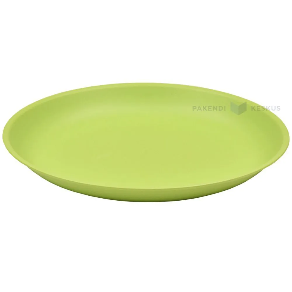 Daudzkārt izmantojams zaļš plastmasas šķīvis 20,8cm PP 125x mazgāšanas reizes  trauku mazgājamā mašīnā