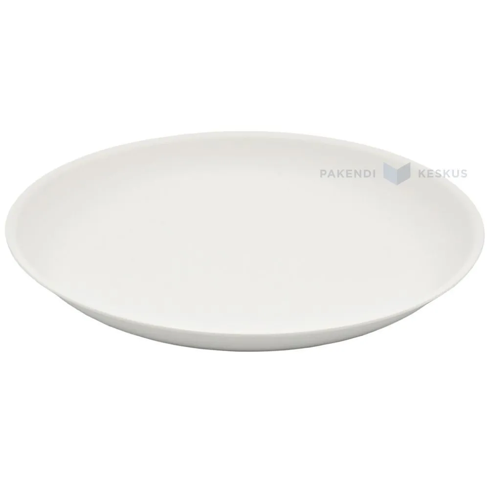 Reusable light grey plastic plate 20,8cm PP 125x machine washable