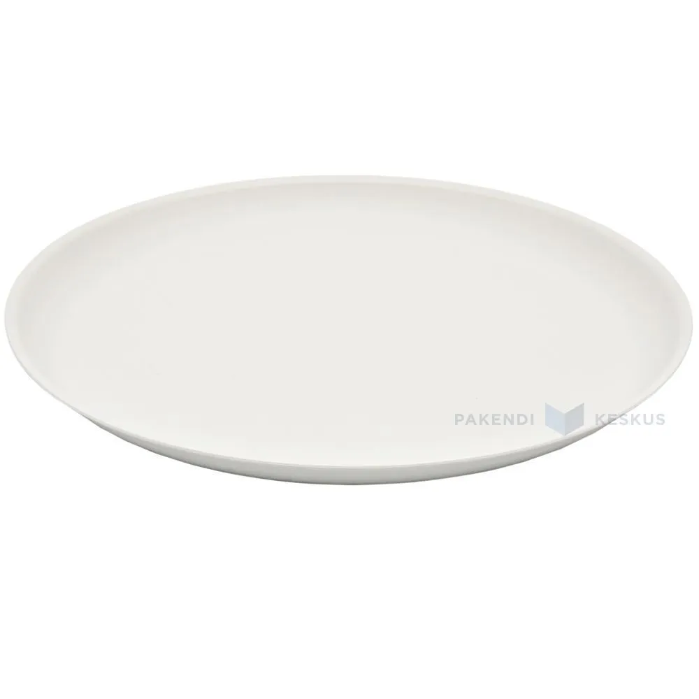 Korduvkasutatav hall plastikust taldrik 27,4cm PP 125x masinpesu