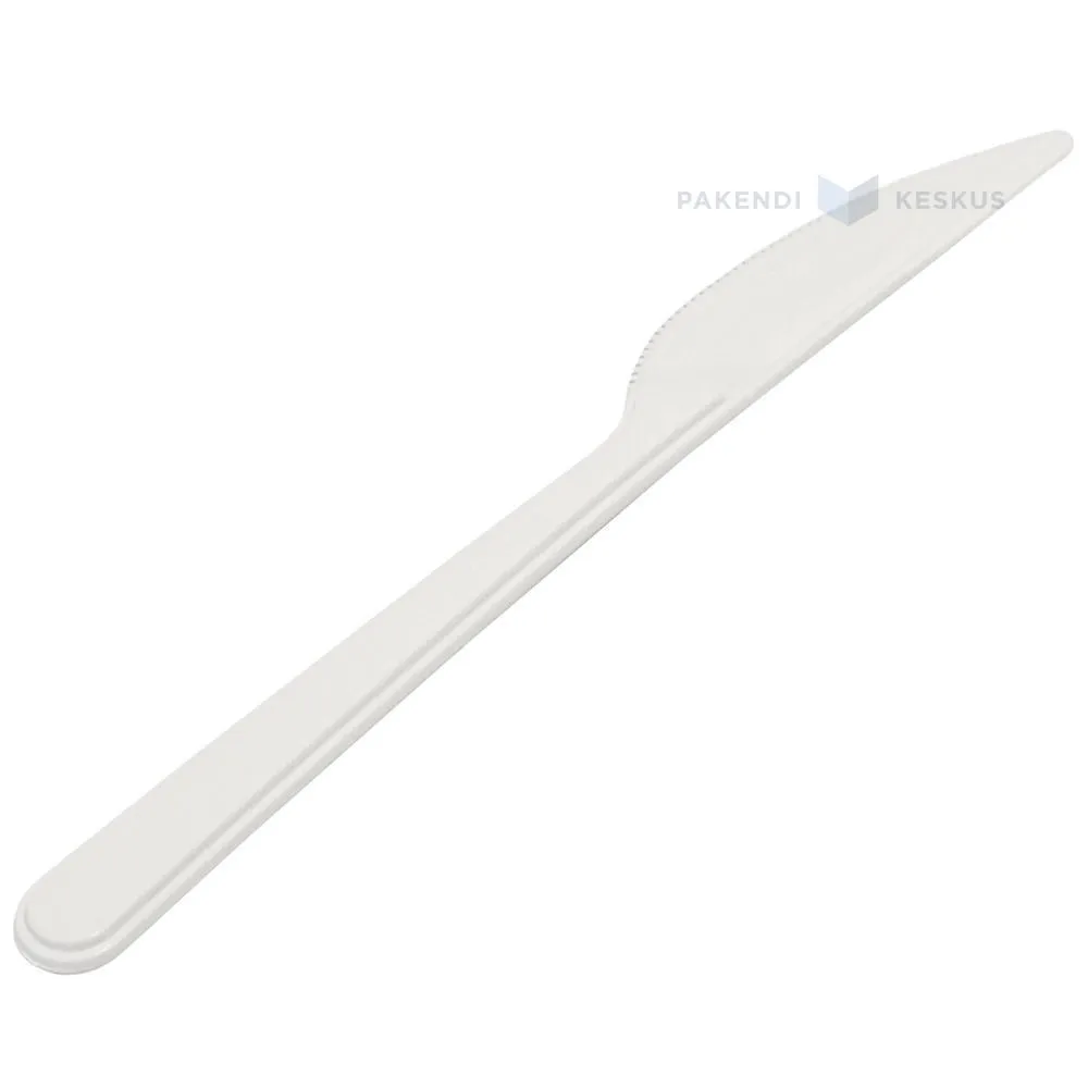 Korduvkasutatav plastikust nuga 18cm 125x masinpestav, pakis 100tk