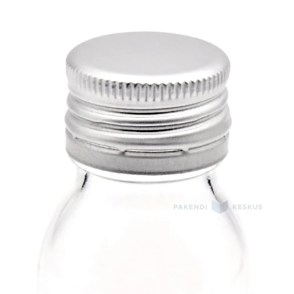Silver cork for glass bottle diameter 28mm height 18mm