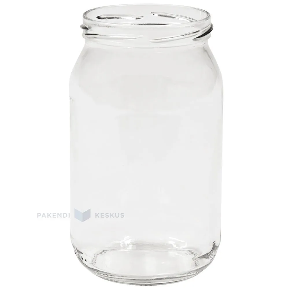 Glass jar without lid 900ml diameter 82mm