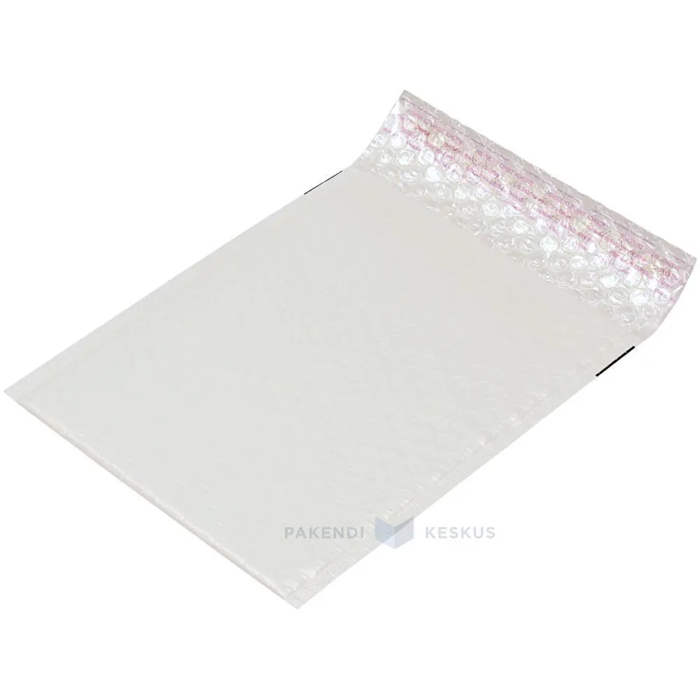 Matte white bubble envelope 18x25cm A5