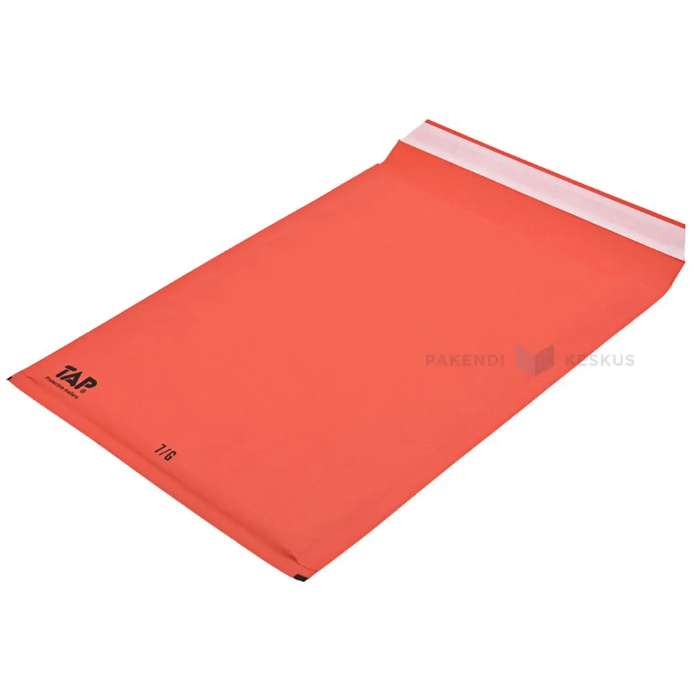 Coral red bubble envelope 23x34cm nr. 17