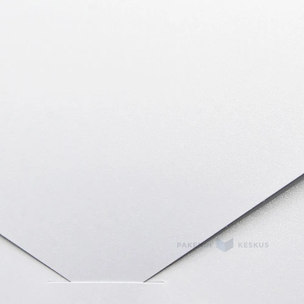 White decorative paper envelopes with a pocket 22x11cm, 5pcs/pack