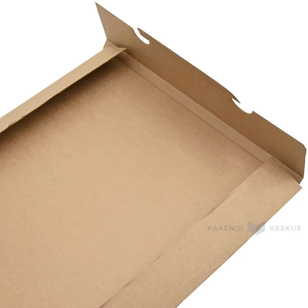 Brown corrugated carton envelope for vinyl 33x33cm+1cm