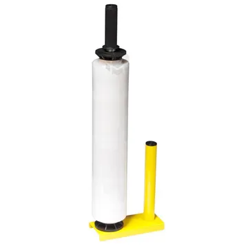 Kollane metallist käsihoidik 30-50cm laiale pakkekilele