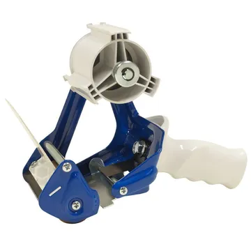 Packaging tape dispenser with blade cover for max 75mm wide tape