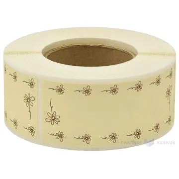 Beez kleebisetikett Lilled 30x74mm, rullis 250tk