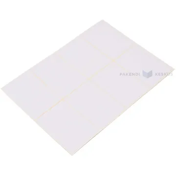 Vinüülkleebis 105x75mm 8tk A4 lehel, pakis 3lehte