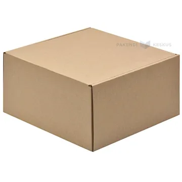 Brown mini corrugated carton box 205x200x110mm