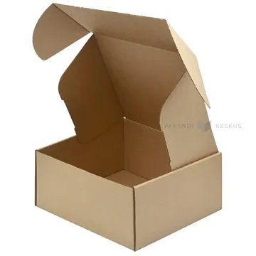 Brown mini corrugated carton box 205x200x110mm