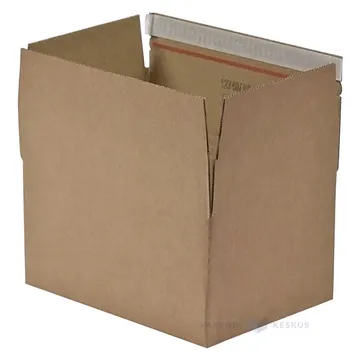 Corrugated carton box with glue strip opening strip and different heights 229x164x120-50mm