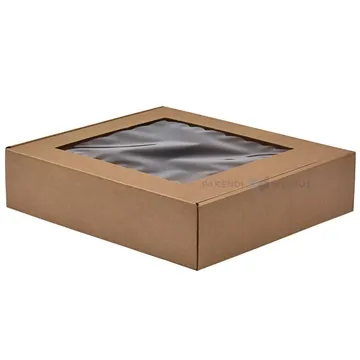 Lainepappkarp kaanega ja aknaga 330x300x80mm