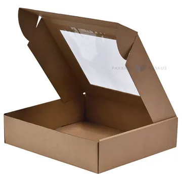 Lainepappkarp kaanega ja aknaga 330x300x80mm