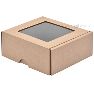 Minilainepappkarp kaanega ja aknaga 120x120x50mm