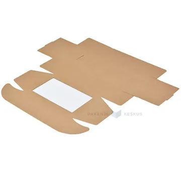 Corrugated carton box with lid and window 330x200x100mm