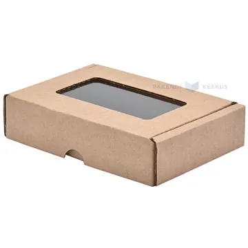 Minilainepappkarp kaanega ja aknaga 90x60x20mm