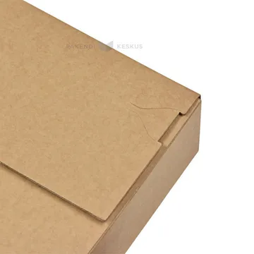 Liimiribaga ja avamisribaga lainepappkarp 200x200x60mm