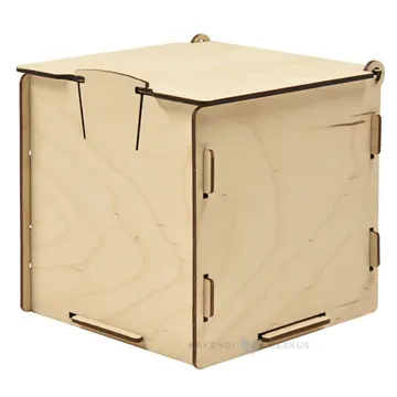 Wooden gift box 120x120x120mm