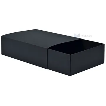 Laatikko  musta liukuva sisäosa 110x80x25mm