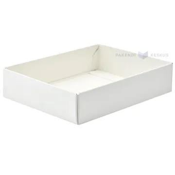 Valge PÕHI vutlar kinkekarbile 110x80x25mm