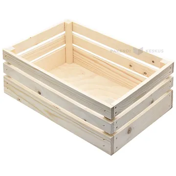 Puidust kinkekarp vineerist põhjaga 380x255x157mm