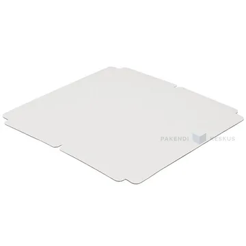 Valge põhi minilainepapist koogikarbile 30x30cm, pakis 25tk