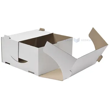 Minilainepapist valge-pruun tordikarp 203x203x104mm, pakis 25tk