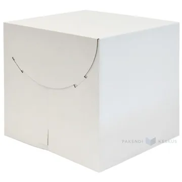 White lid for torte box 250x250x250mm, 25pcs/pack