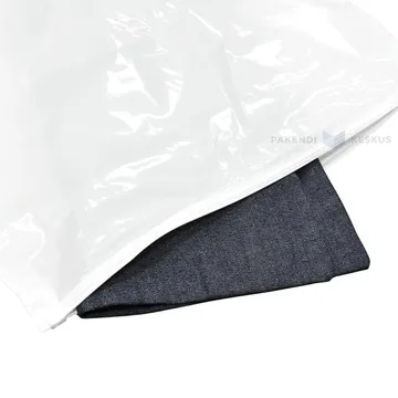 White slider bags 40x45cm 55mic, 20pcs/pack