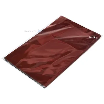 Tumepunane kilest kinkekott 20x35cm, pakis 50tk