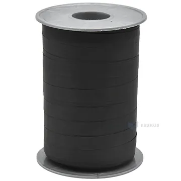 Matte black ribbon 10mm wide, 200m/roll