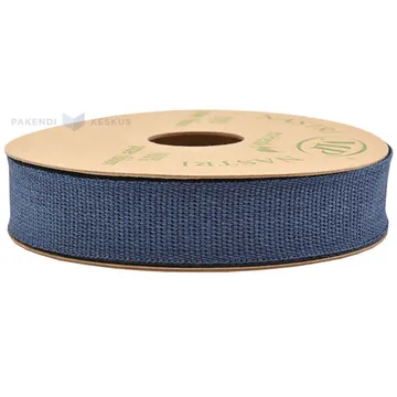 Dark blue paper ribbon 20mm wide, 10m/roll