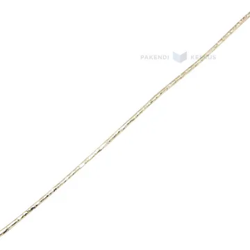 Golden lurex string ribbon 2mm wide, 10m/roll