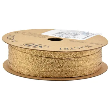 Lahjanauha, lurex, 6 mm, kulta, 25 m rulla